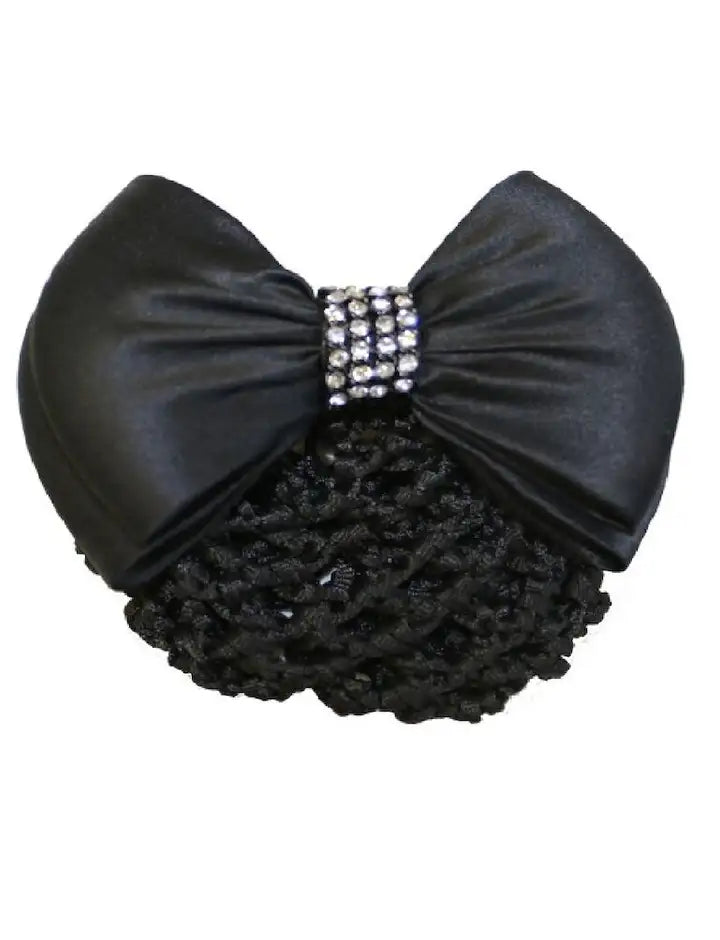 Huntington Crystal Row Show Bow With Hair Net