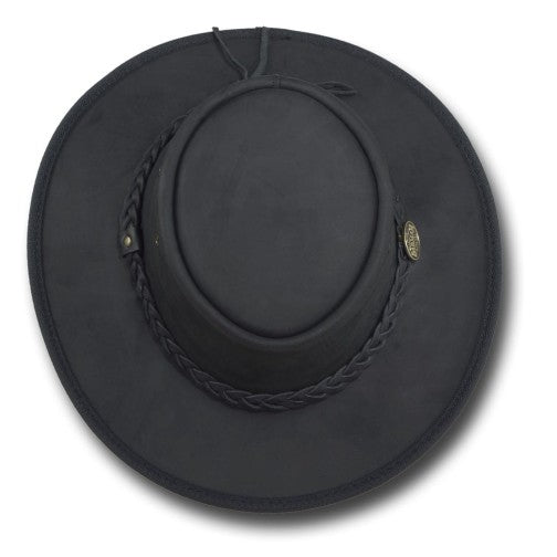 Barmah Bronco Foldaway Leather Hat