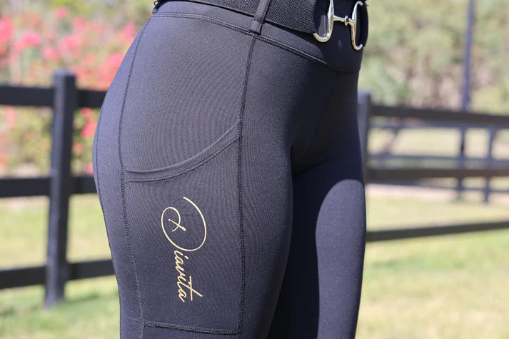Diavita StrideFlex Riding Leggings - Black