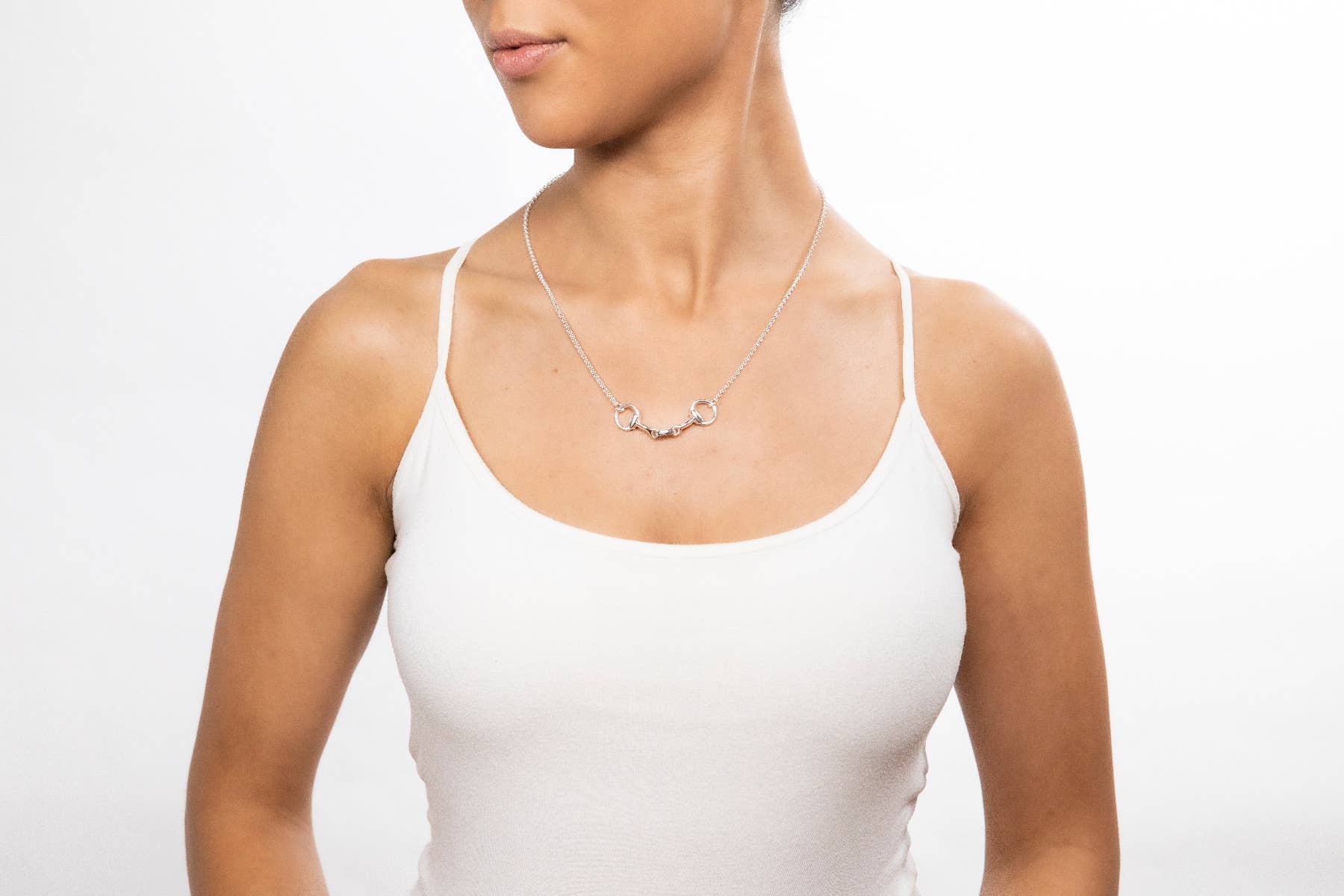 Mountain Creek Jewellery Horse Snaffle Bit and Chain Sterling Silver Necklace