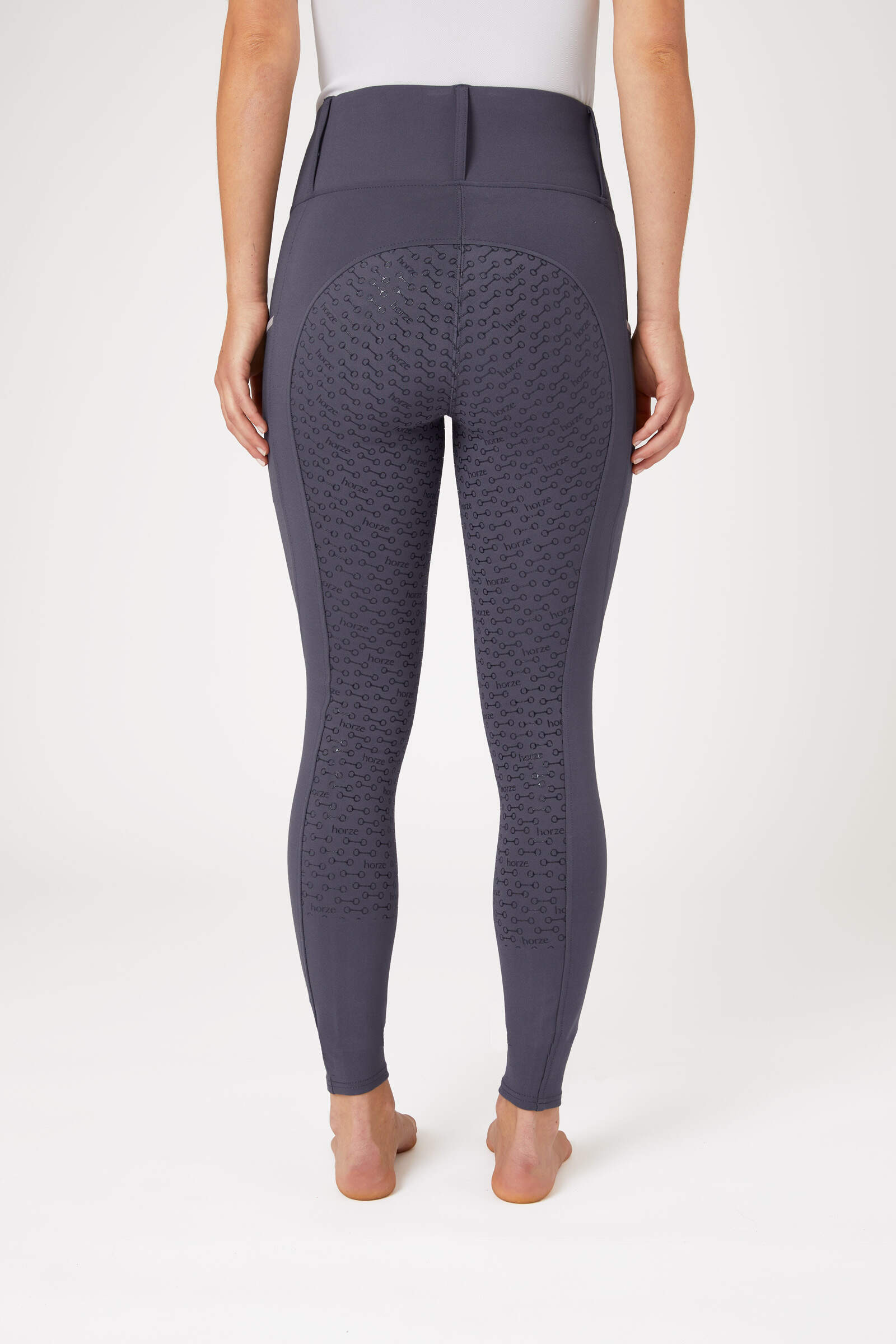 Horze Lucinda Women's High Waist Tights with Silicone Full Seat