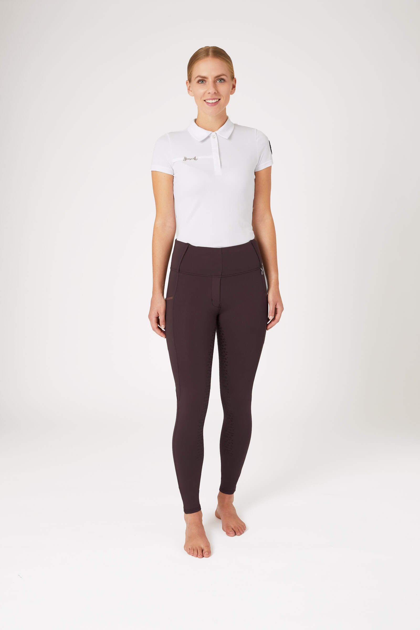 Horze Lucinda Women's High Waist Tights with Silicone Full Seat