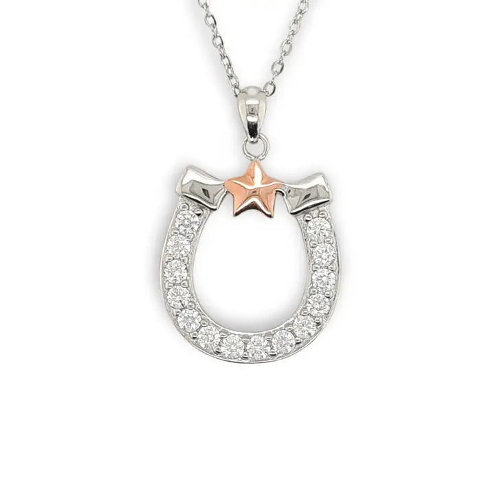 Mountain Creek Jewellery Stirling Silver Necklace with Cubic Zircona Star