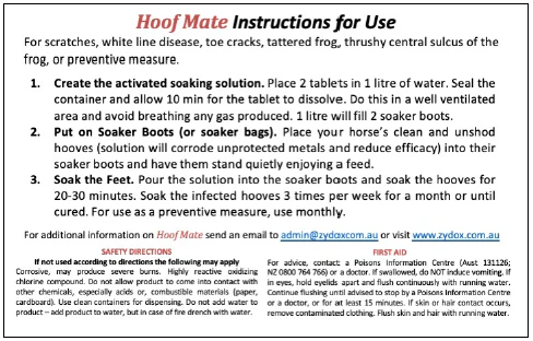 The Hoof Co Hoof Mate - pack of 30 soaking tablets