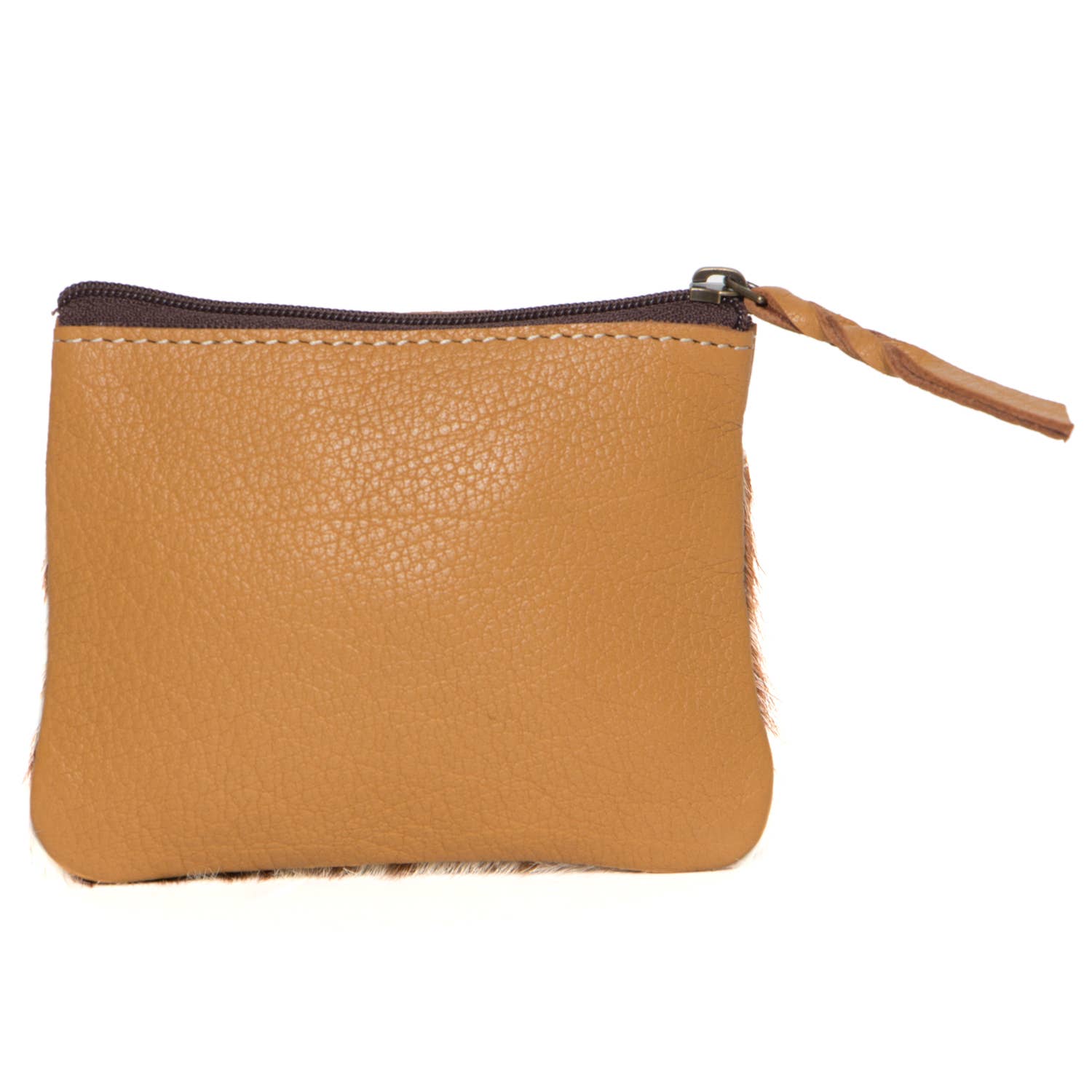 The Design Edge Tooling Leather Cowhide Zip Purse AC46