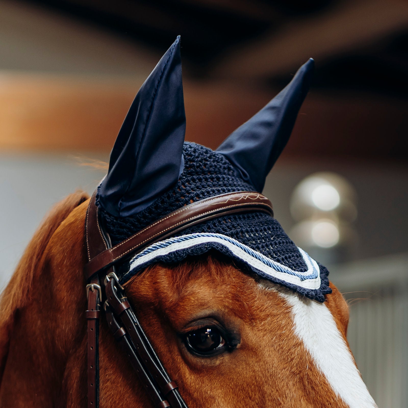 B Vertigo Cameron Navy Set Full (Saddle pad & Bonnet)