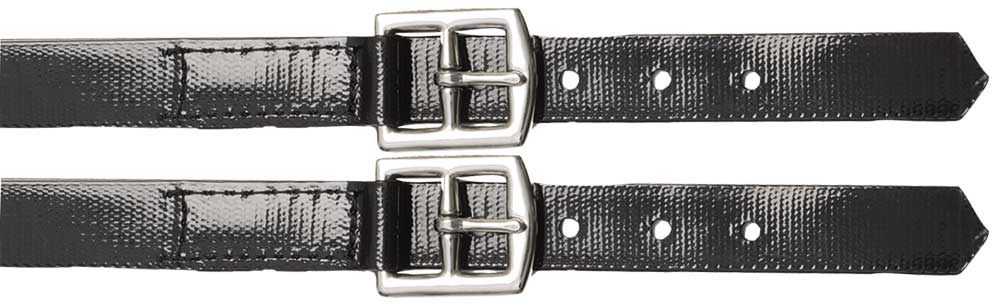 Zilco Black PVC Stirrup Straps 1"X56"