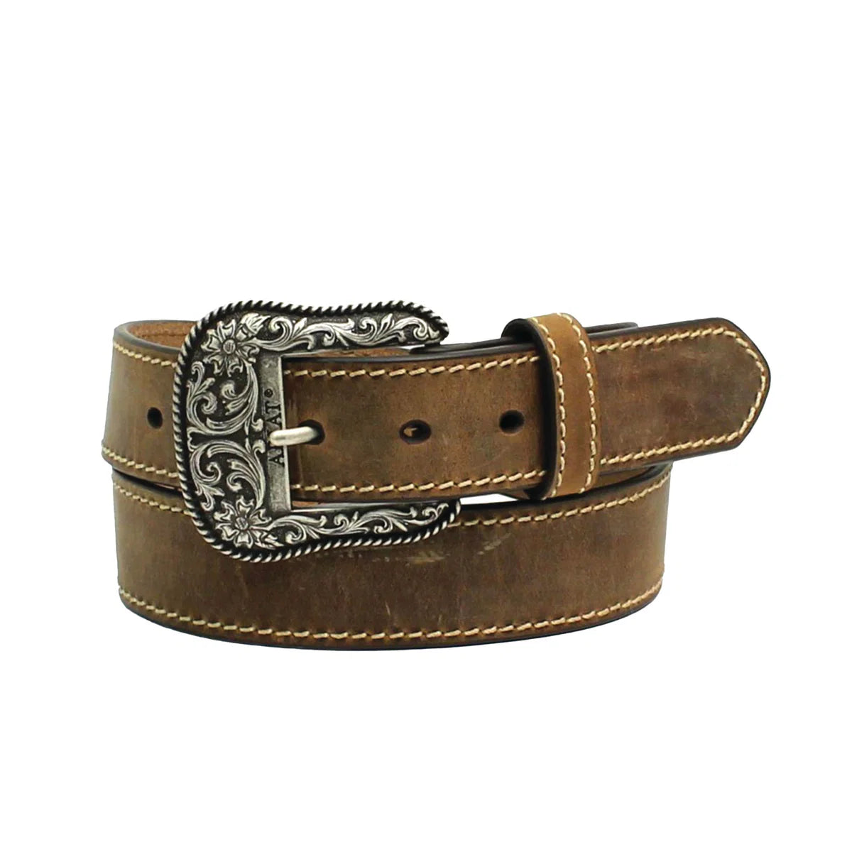 Ariat Distressed Leather Belt Brown