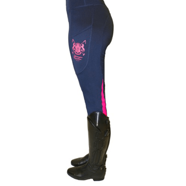 Huntington Emma Lycra Stretch Breech – Navy & Pink