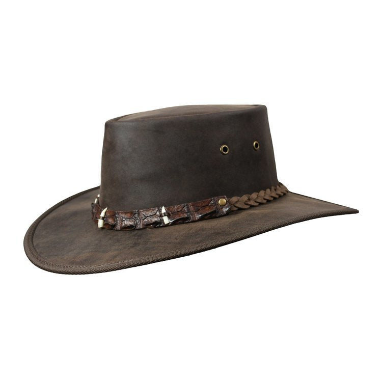 Barmah "The Croc" Leather Hat