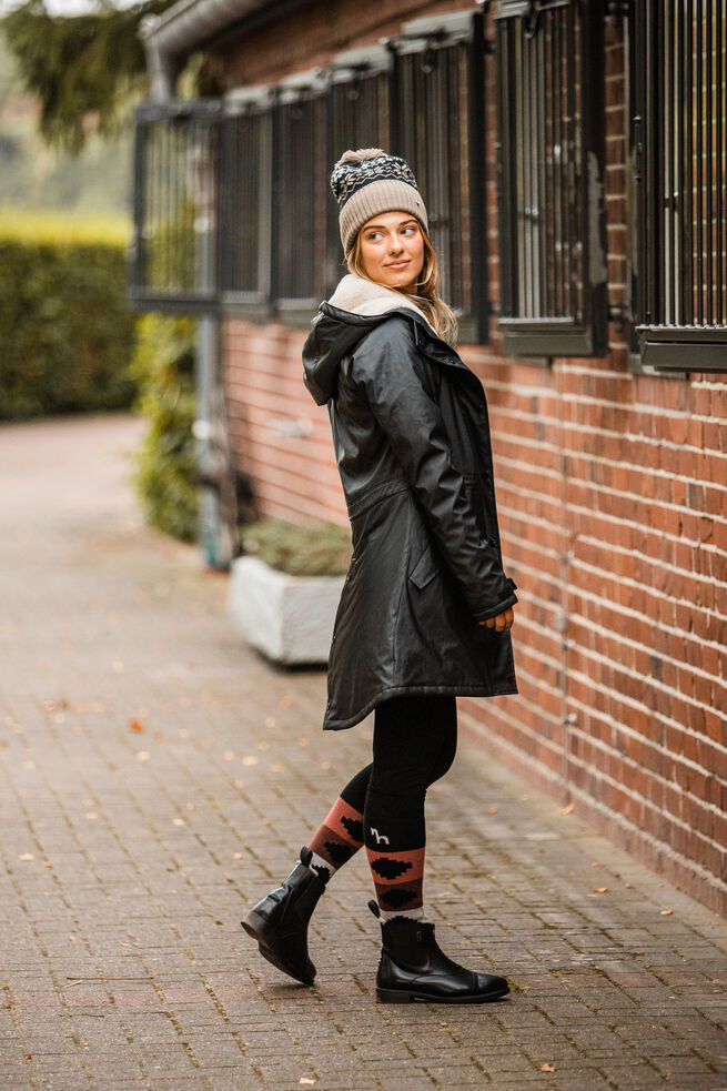 Horze Dania Winter Rain Coat Black