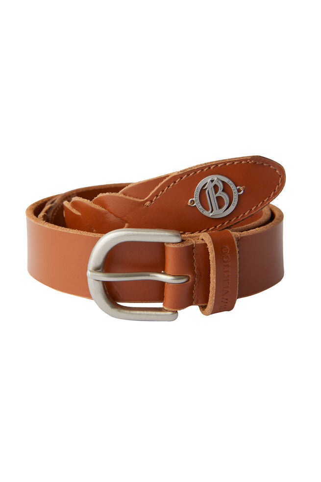 B Vertigo Braided Leather Belt