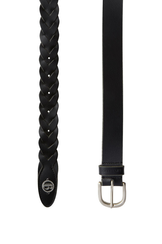 B Vertigo Braided Leather Belt