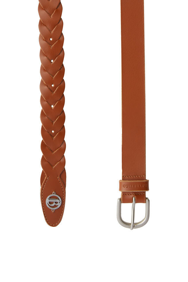 B Vertigo Braided Leather Belt