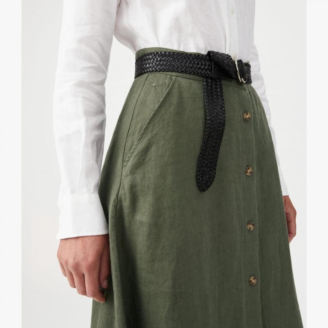 RM Williams Eva Skirt Khaki Size 14