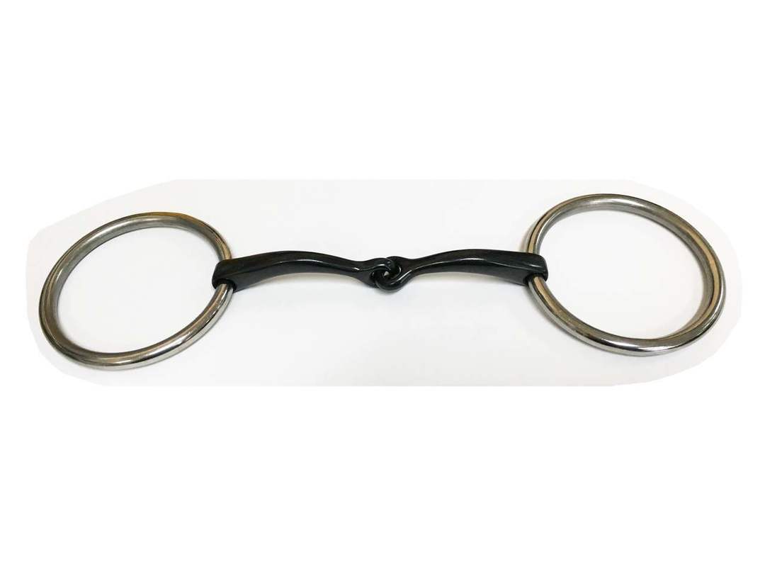 Sweet Iron Curved Mouth Snaffle Normal Mouth 45mm Ring