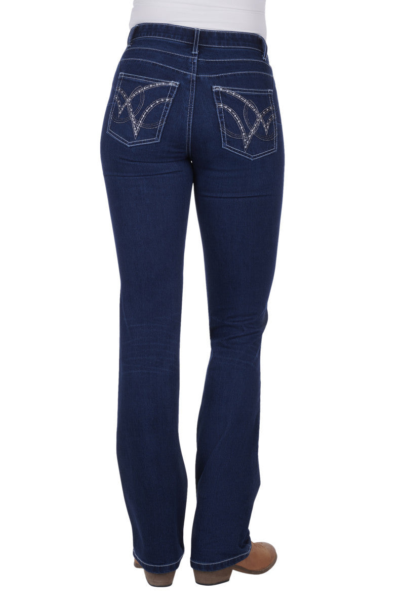 Wrangler Wmns Ultimate Riding Jean Q-Baby Booty Up