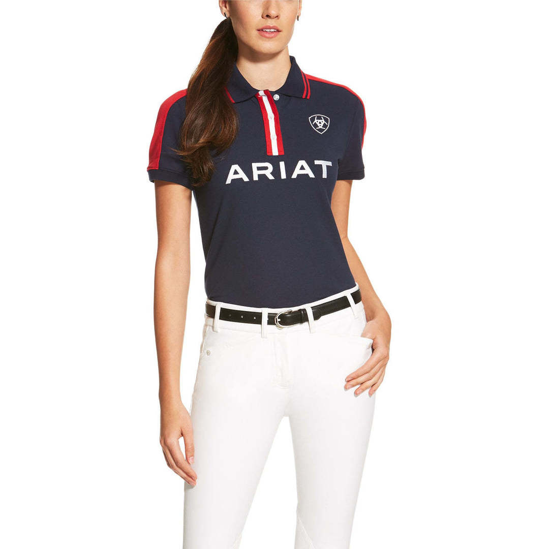 Ariat Wms New Team SS Polo Navy
