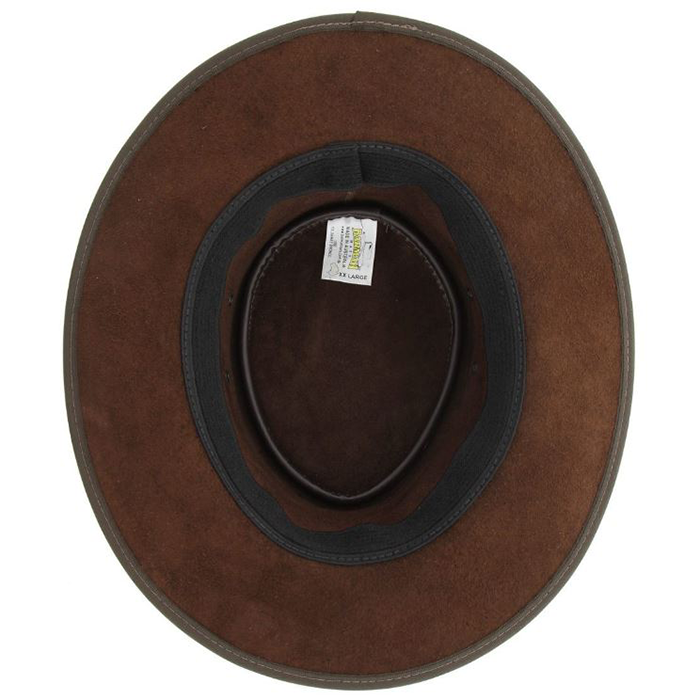 Barmah Bronco Foldaway Leather Hat