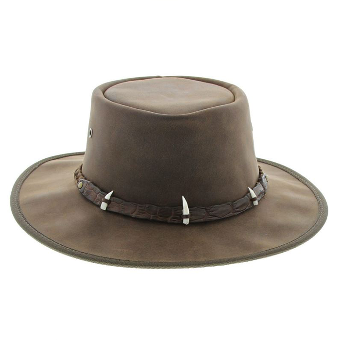 Barmah "The Croc" Leather Hat