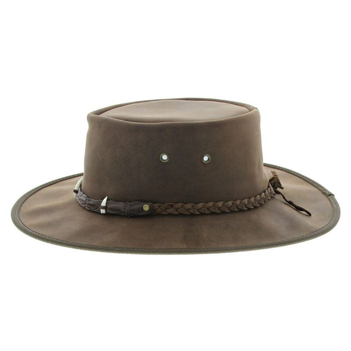 Barmah "The Croc" Leather Hat