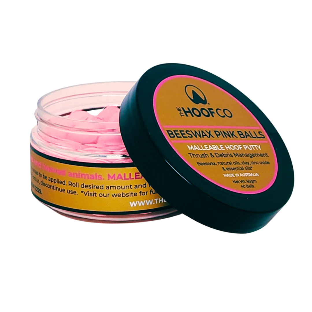The Hoof Co Beeswax Pink Balls for Thrush Management