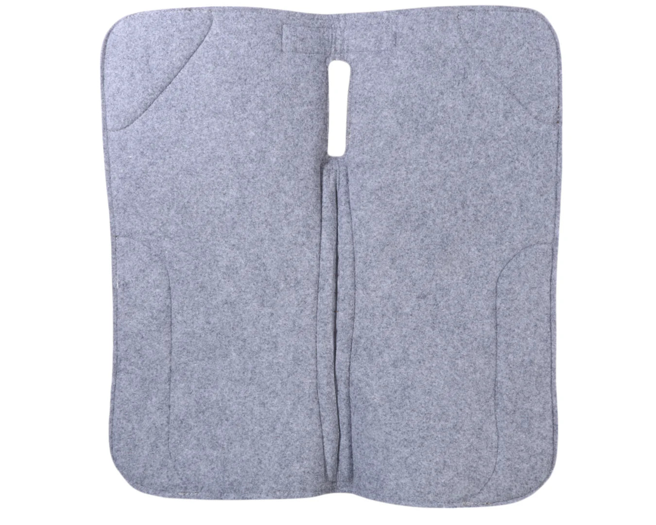 STC Tooled Felt Saddle Pad Floral Grey 32" x 30"