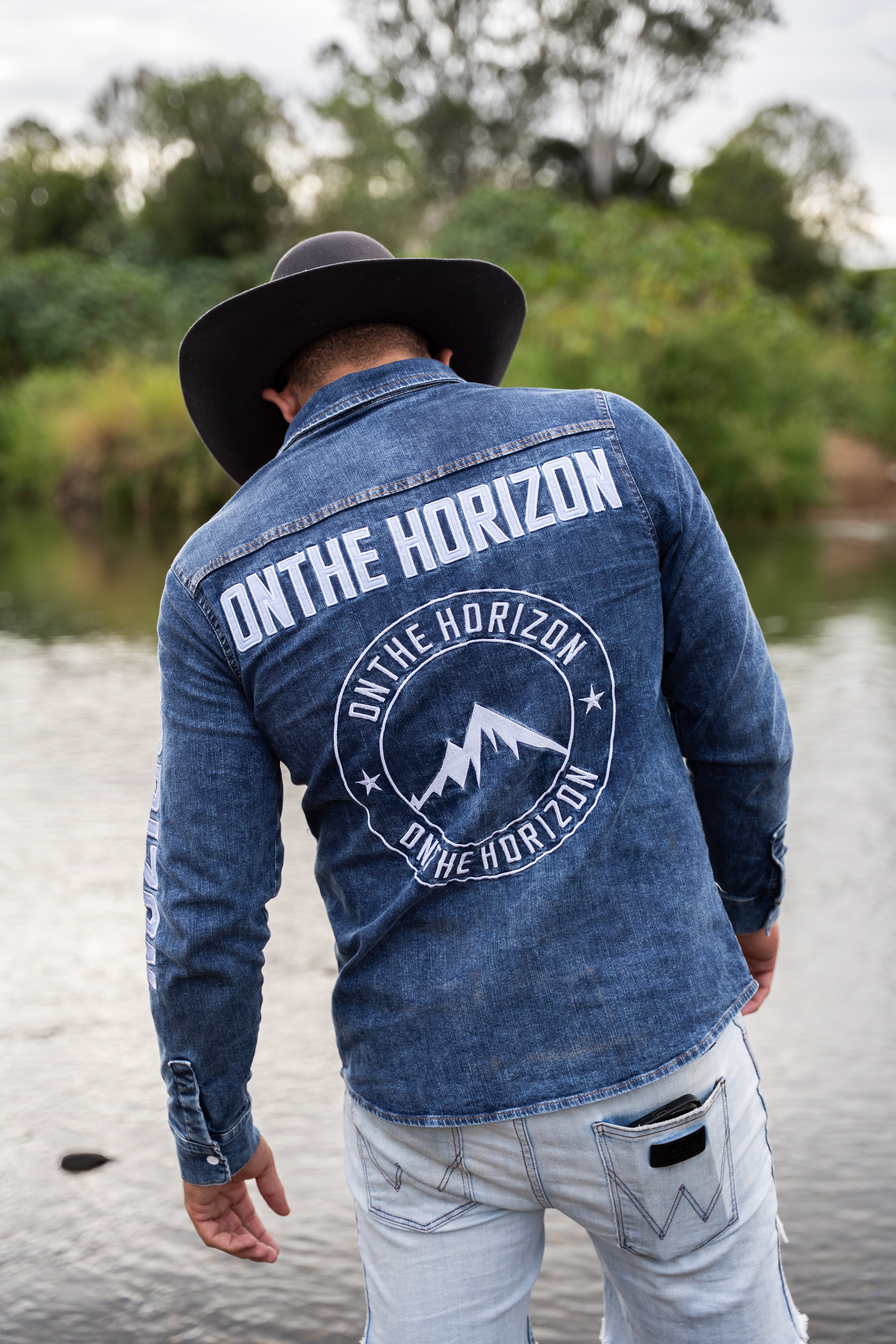On The Horizon Western Denim Shirt