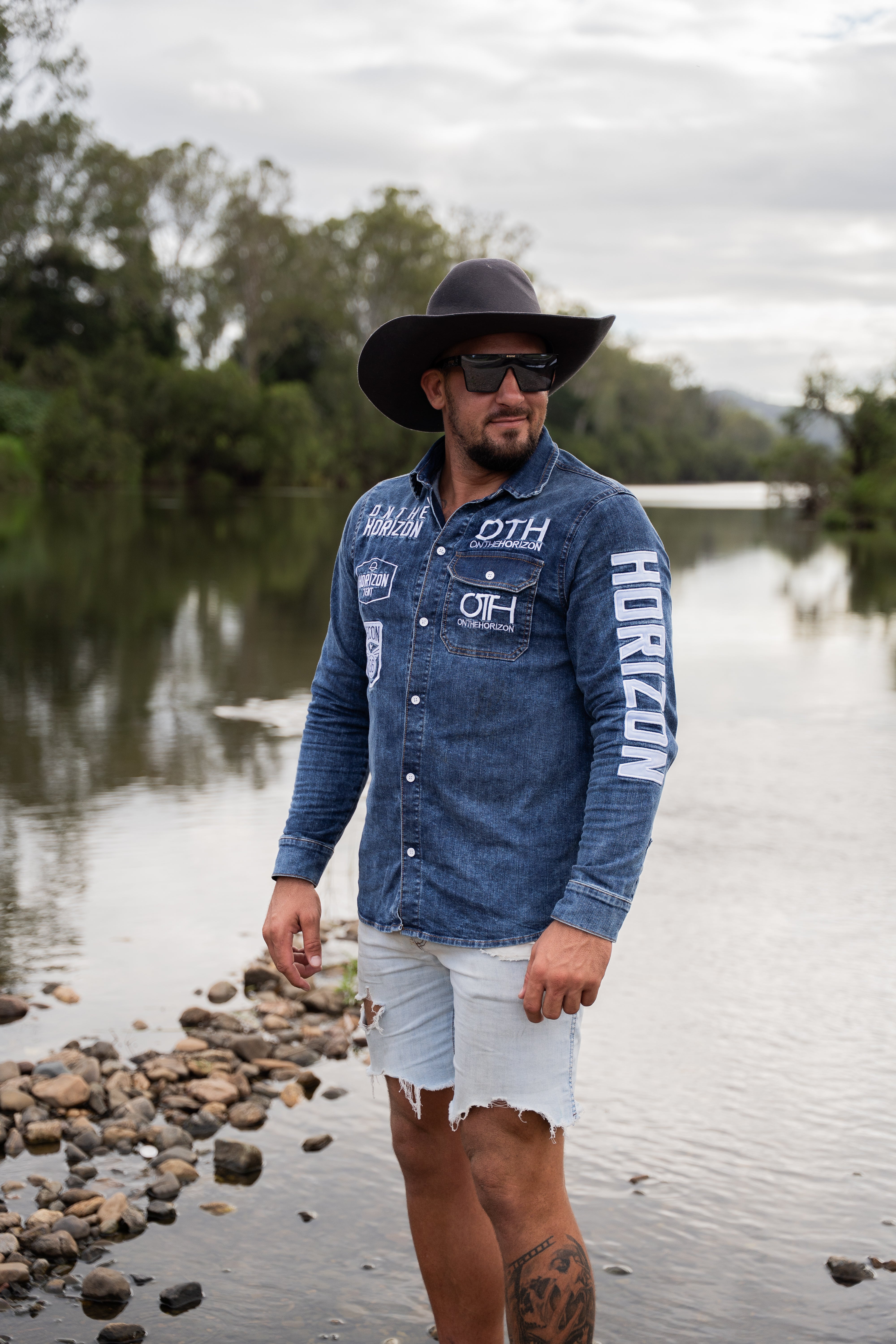 On The Horizon Western Denim Shirt