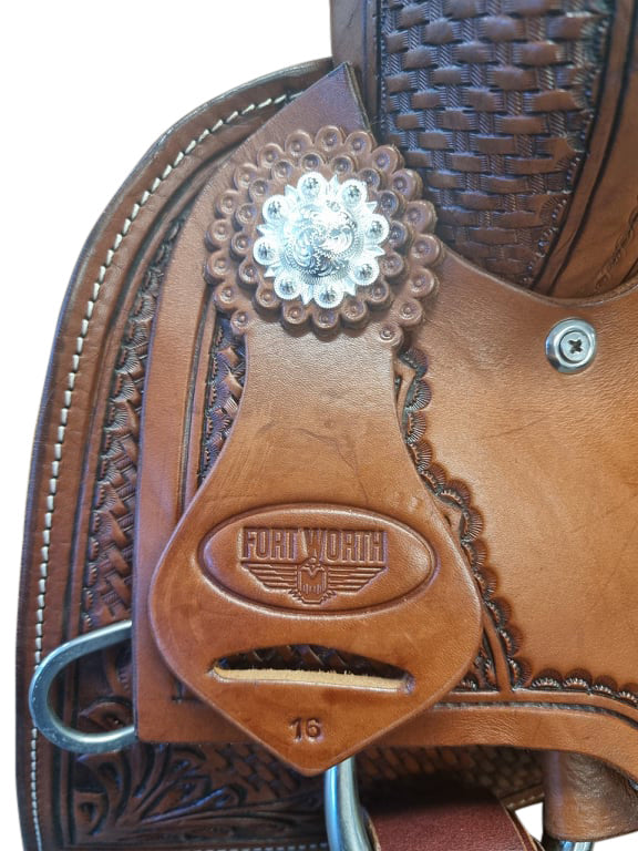 Fort Worth Reiner Saddle - Handcrafted Rawhide Western Saddle