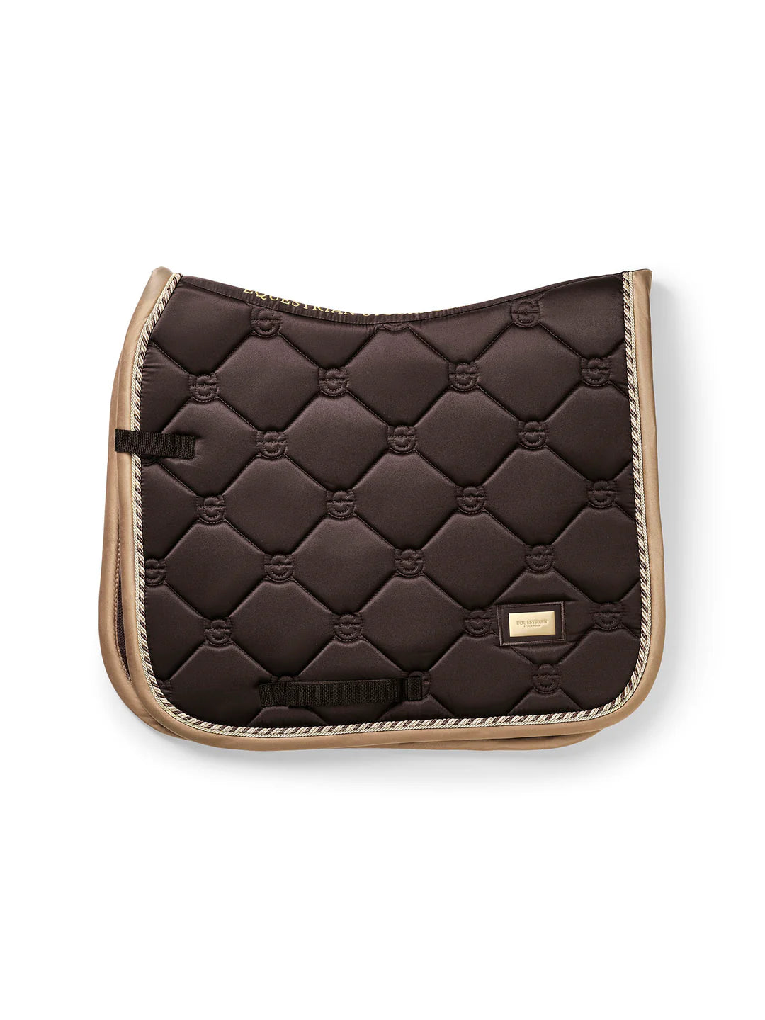 Equestrian Stockholm Dressage Saddle Pad Golden Brown