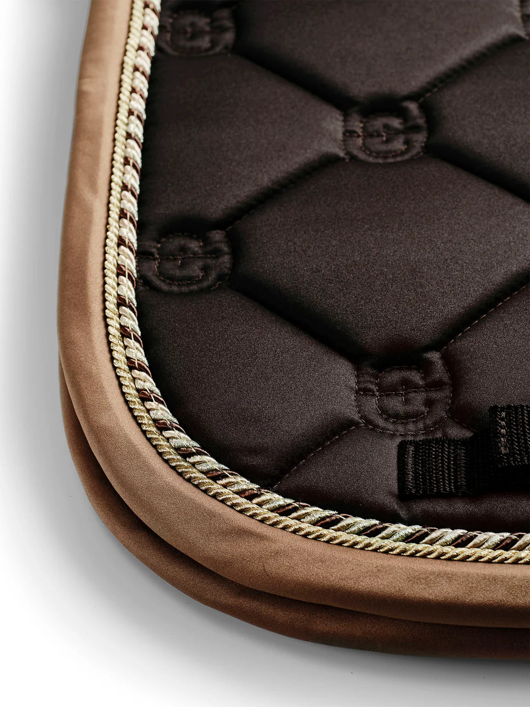 Equestrian Stockholm Dressage Saddle Pad Golden Brown