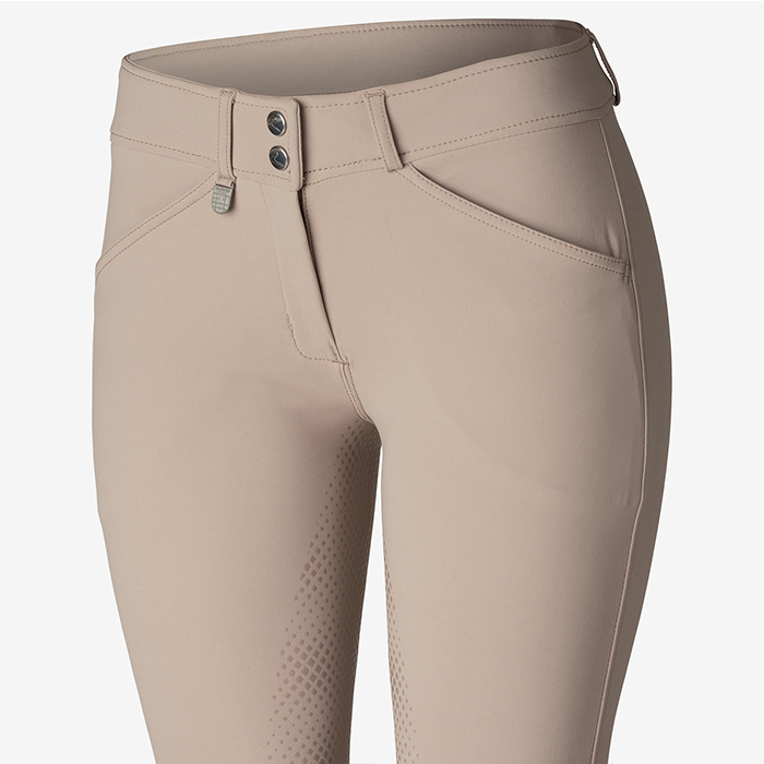 Horze Grand Prix Silicon Grip Full Seat Breeches - Beige