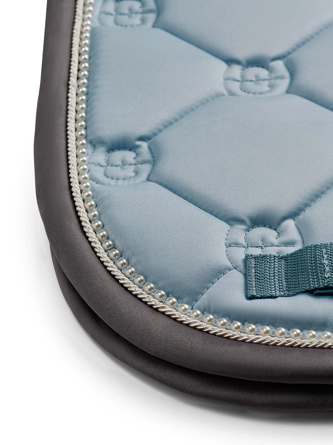 Equestrian Stockholm Dressage Saddle Pad Ice Blue Pearl