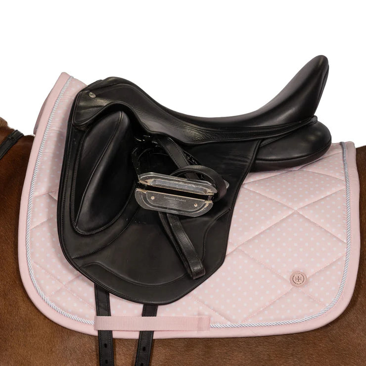 Lara Tweedie Pink Polka Dot Saddle Pad