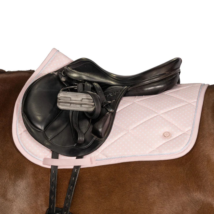 Lara Tweedie Pink Polka Dot Saddle Pad