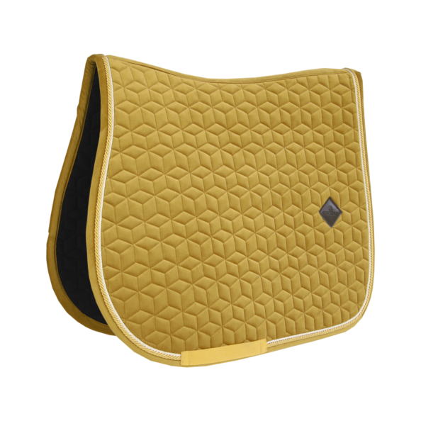 Kentucky Saddle Pad Velvet Show Jumping - Mustard