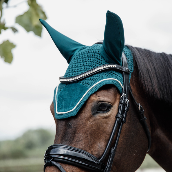 Kentucky Flyveil Wellington Velvet - Emerald