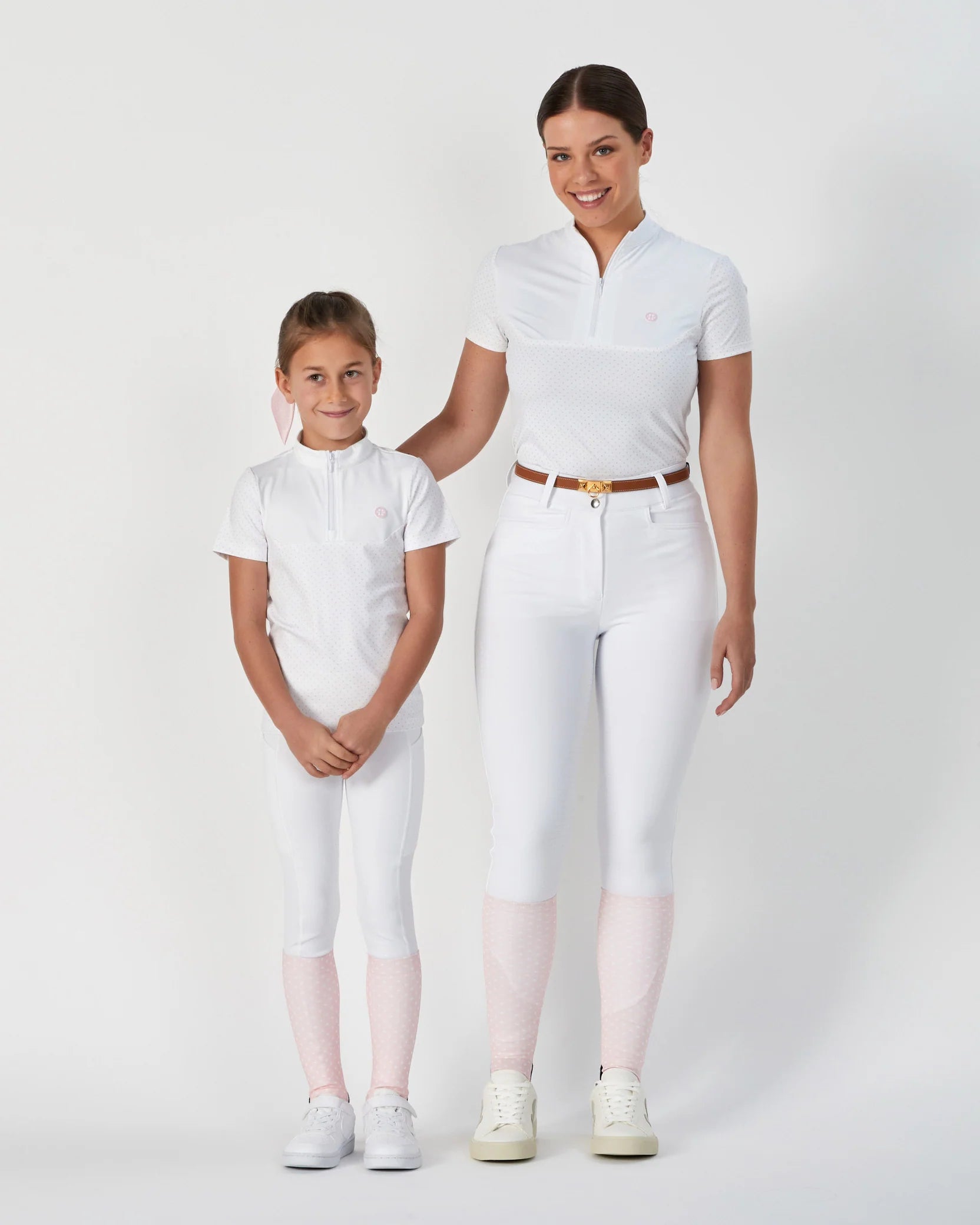 Lara Tweedie Pink Polka Dot Riding Socks