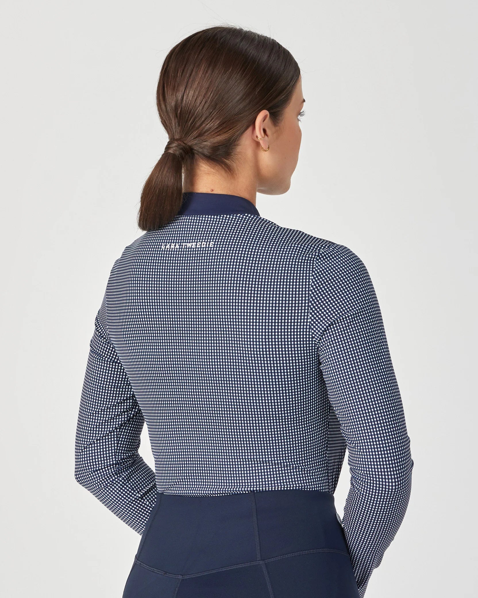 Lara Tweedie Mini Check Training Top Long Sleeve