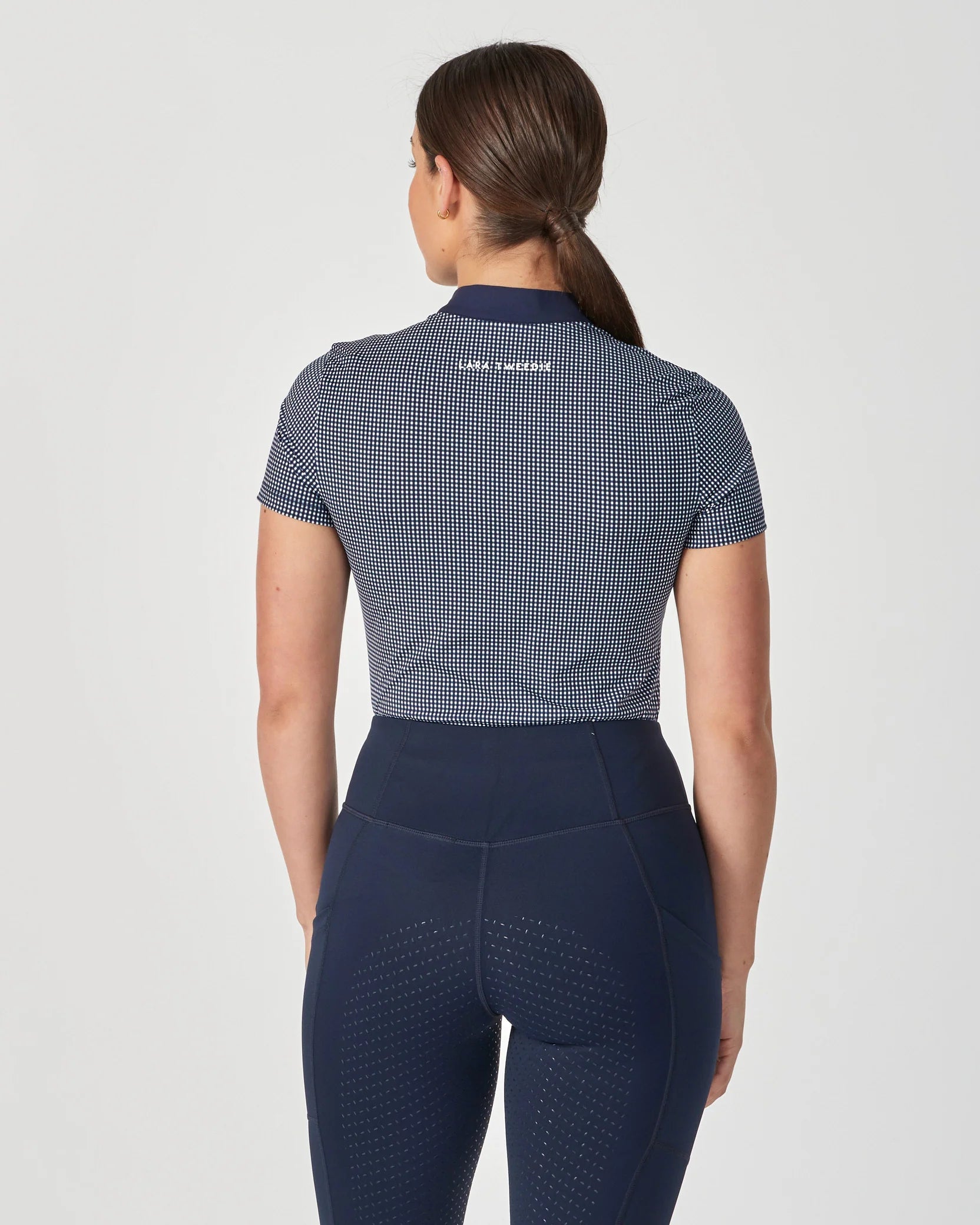 Lara Tweedie Mini Check Training Top Short Sleeve