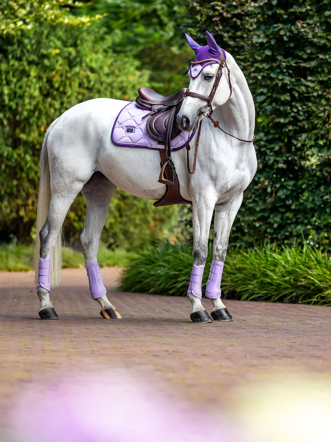 Equestrian Stockholm Jump Saddle Pad Lavender Pearl