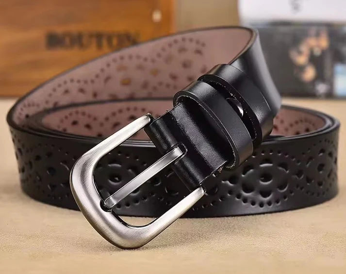 Victus Leather Vintage Belt Black