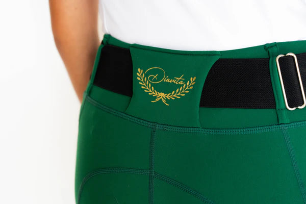 Diavita StrideFlex Riding Leggings - Emerald