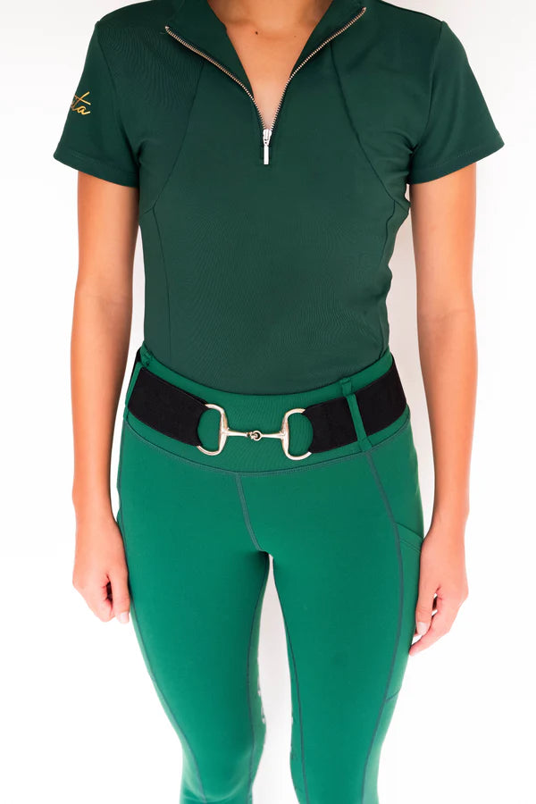 Diavita StrideFlex Riding Leggings - Emerald