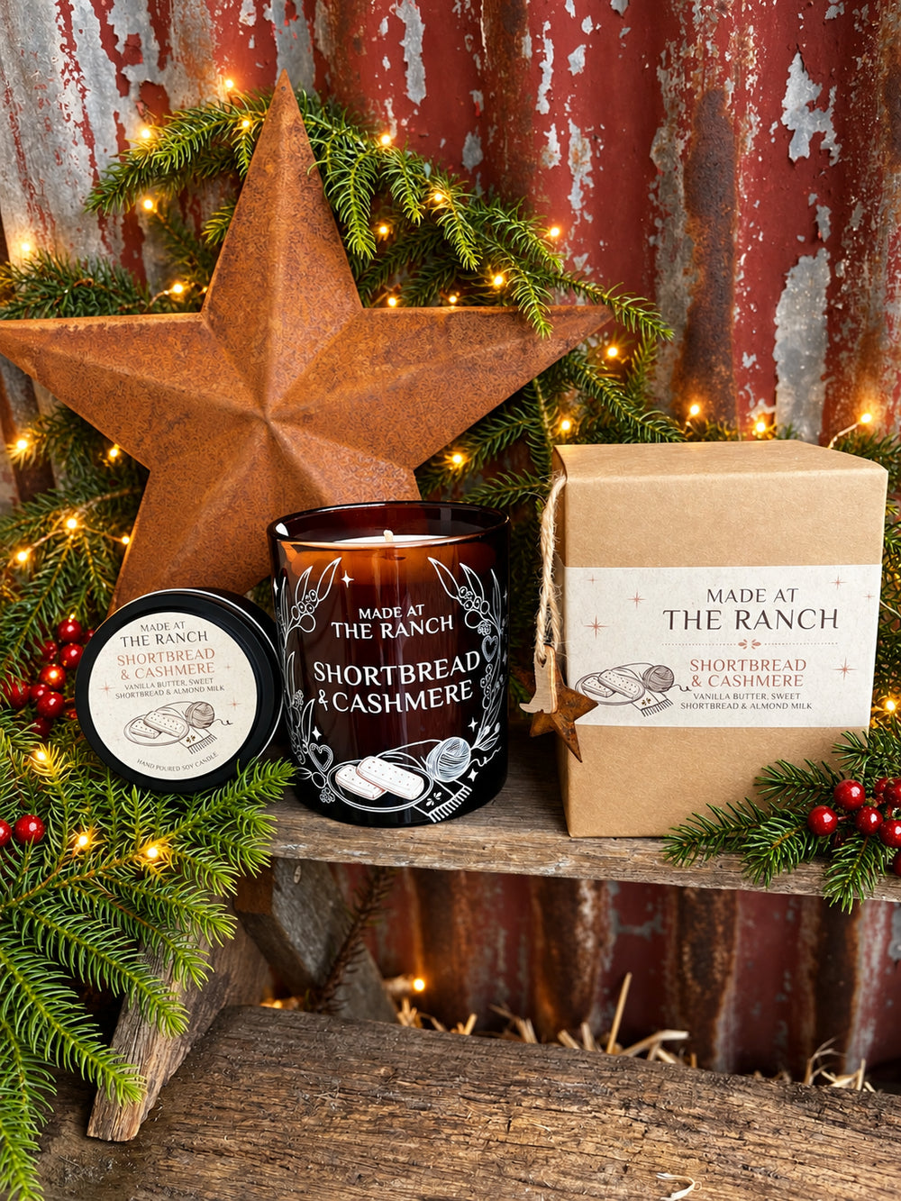 Made at the Ranch Christmas Candle
