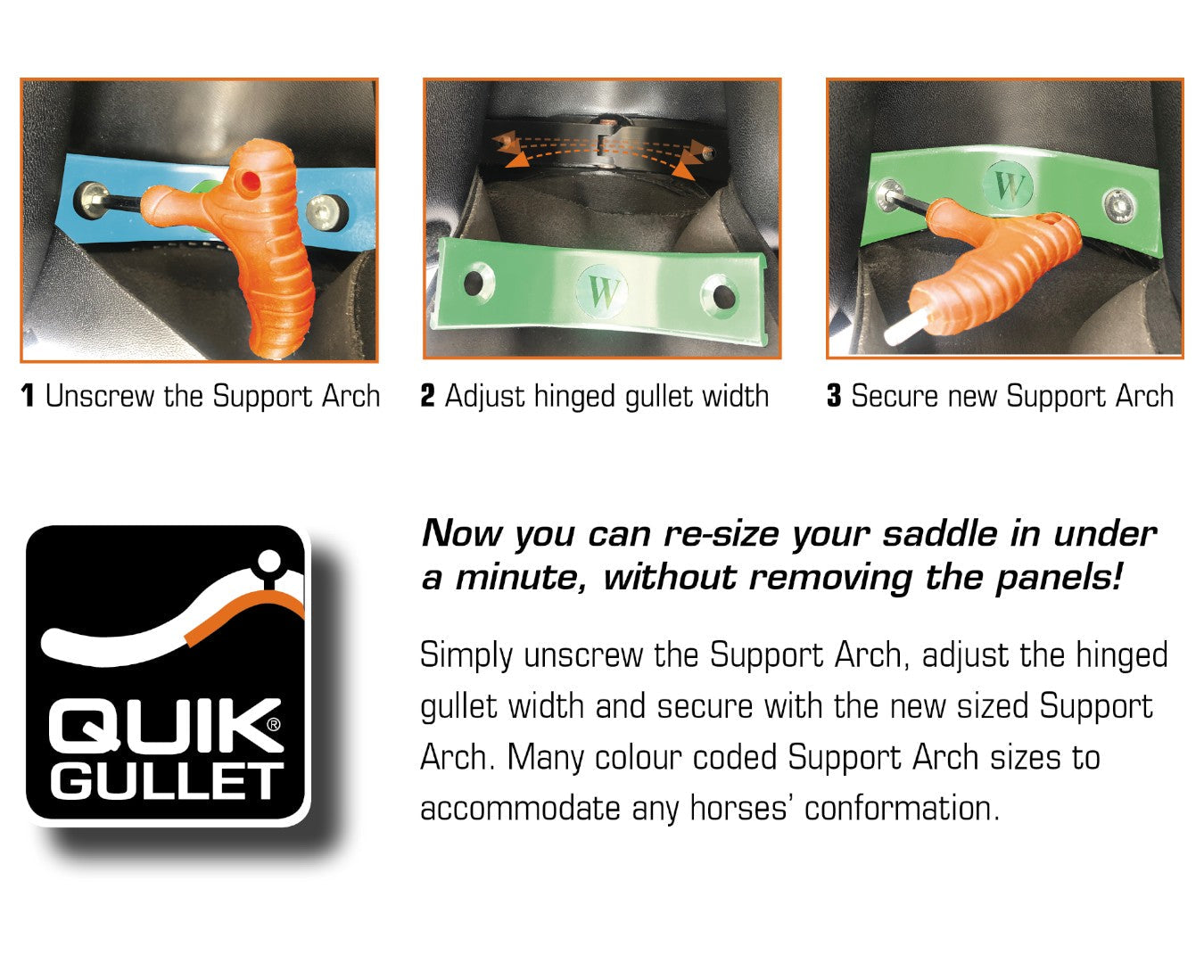 Letek All Purpose Saddle - Adjustable Gullet