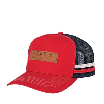 Roper Trucker Cap Red/Navy