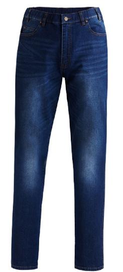 Pilbara Men's Distress Denim Stretch Jeans Blue