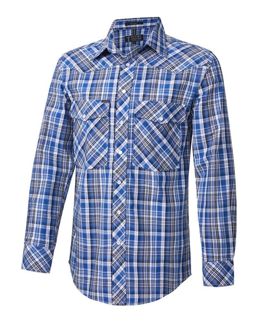 Pilbara Western Men's Snap Button L/S Shirt